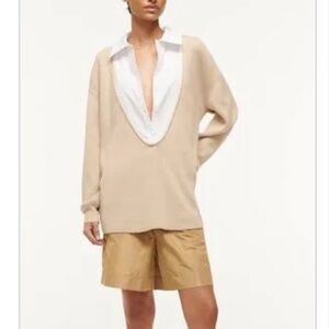 Staid Deep V Sweater